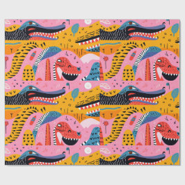 Tiere mit Mustern mit Doodles Wrapping Paper Geschenkpapier