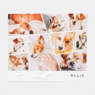 Tiere Moderne, einfache 9-Fotos-Sammlung Fleecedecke