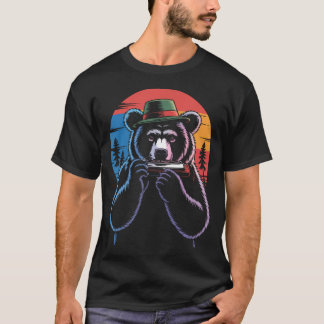 Tiere Mundharmonikaspieler Musikinstrument Jazz T-Shirt