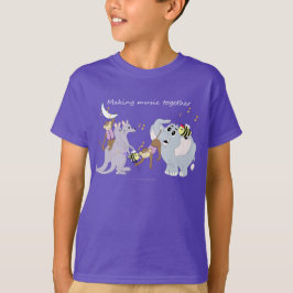 Tiere "Musik zusammen machen" T - Shirt der Kinder