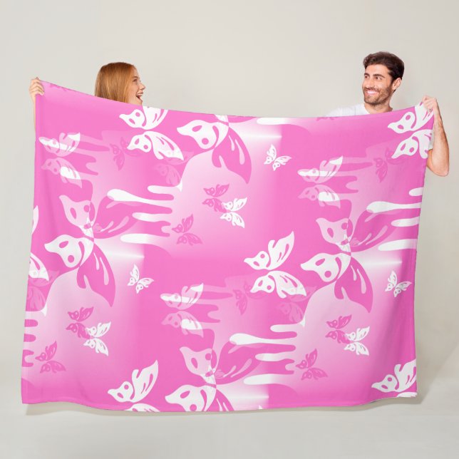 Tiere Natur - Splash Tattoo Butterflies 1 Fleecedecke (Beispiel)