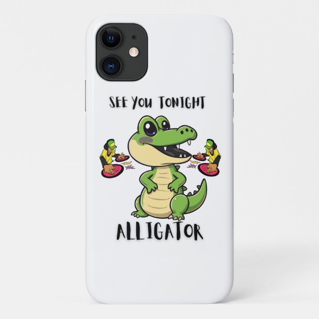 Tiere Party Alligator Case-Mate iPhone Hülle (Rückseite)