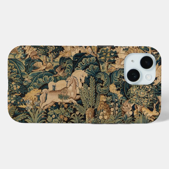 TIERE, PFERDE, HOLZGEBÄUDE, blaugrüne Blüten Case-Mate iPhone Hülle (Rückseite (Horizontal))