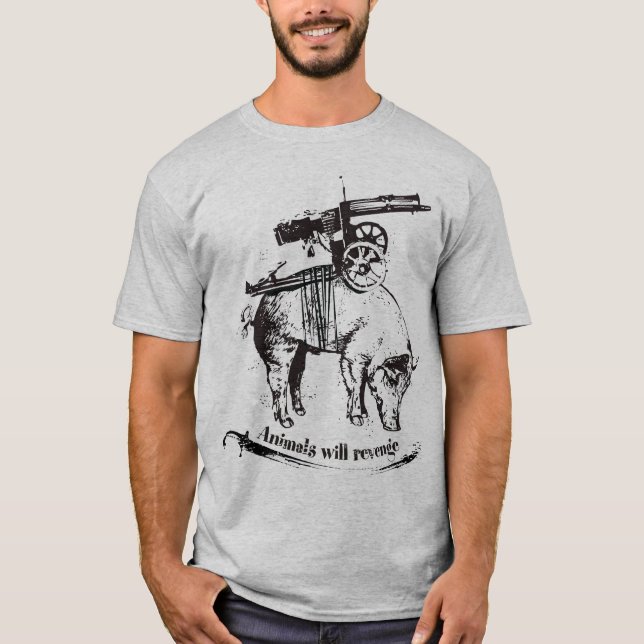 Tiere rächen T-Shirt (Vorderseite)