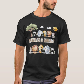 Tiere Retro Junge T-Shirt