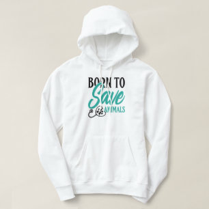 "Tiere Retten Geboren" Tierarzt und Rettungs-Stolz Hoodie