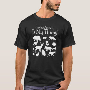 Tiere Retten Ist Meine Sache Tierliebhaber T-Shirt