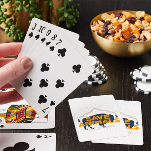Tiere Retten Menschen Essen Spielkarten