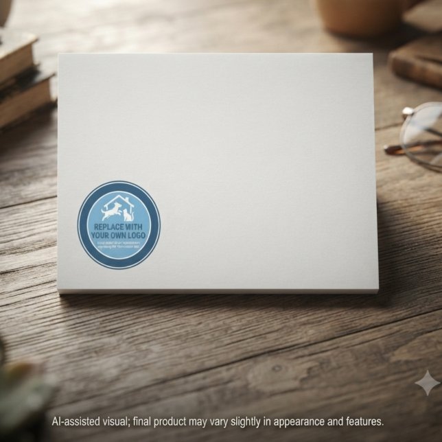 Tiere-Rettungsfonds Herzlicher Tribut Post-it Klebezettel (Custom logo post-it notes for animal rescues, perfect for professional gifting and office notes.)