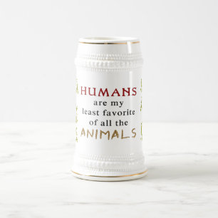 Tiere sind besser als Menschen Bierglas