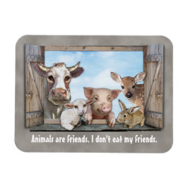 Tiere sind Freunde. Magnet