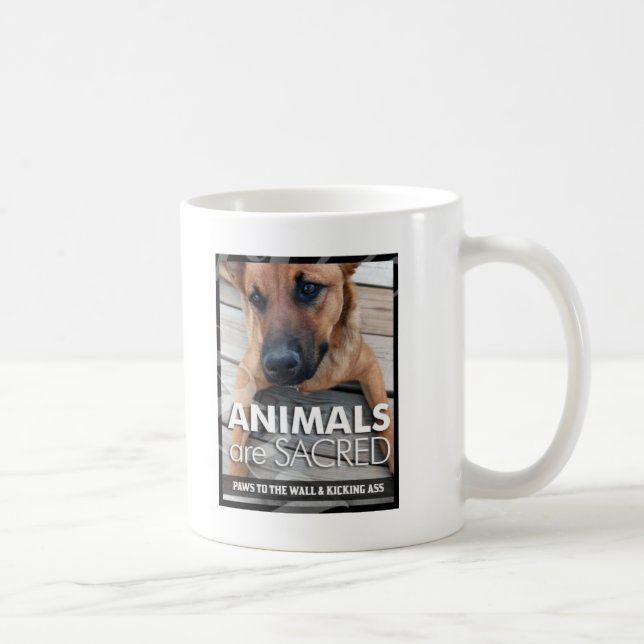 Tiere sind heilig kaffeetasse (Rechts)