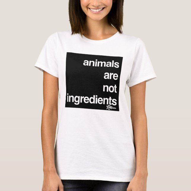Tiere sind keine Veganen Tierrechte T-Shirt (Vorderseite)