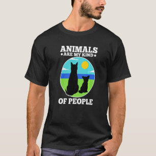 Tiere sind meine Art von Menschen 3 T-Shirt