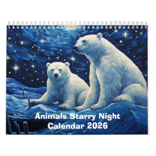 Tiere Sternennacht 2026 Kalender