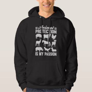 Tiere über den Rettungsschirm von Tieraktivisten Hoodie