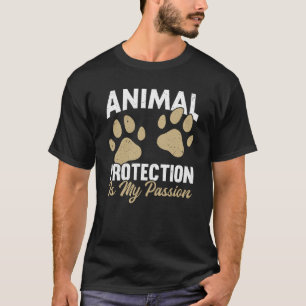 Tiere über Menschen Tieraktivist Rettung Schutz T-Shirt