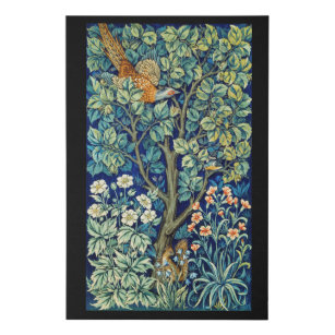 Tiere und Blume, Wald, William Morris Künstlicher Leinwanddruck