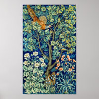 Tiere und Blume, Wald, William Morris