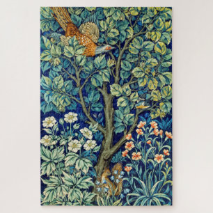 Tiere und Blume, Wald, William Morris Puzzle