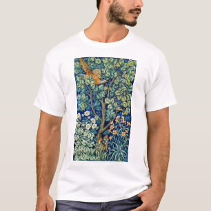 Tiere und Blume, Wald, William Morris T-Shirt