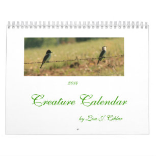Tiere und Vögel des Geschöpf-Kalenders 2014 Kalender