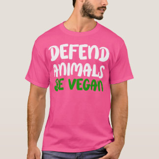 Tiere verteidigen - VEGAN Geschenk T-Shirt