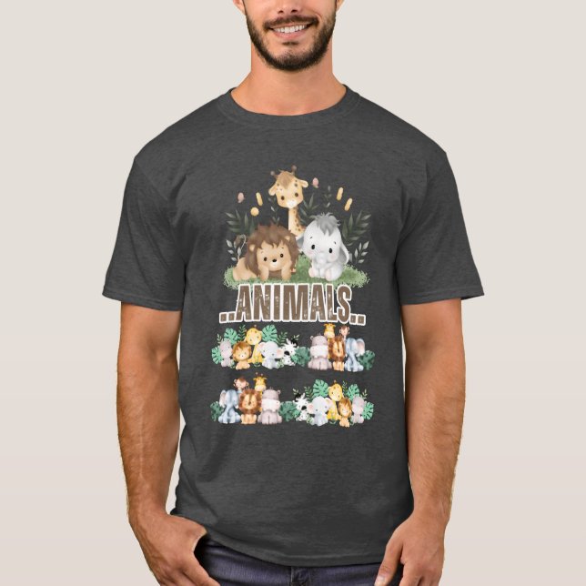 Tiere vintage T-Shirt (Vorderseite)