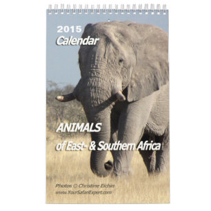 TIERE von Afrika-Kalender 2015 1-Pg. Kalender