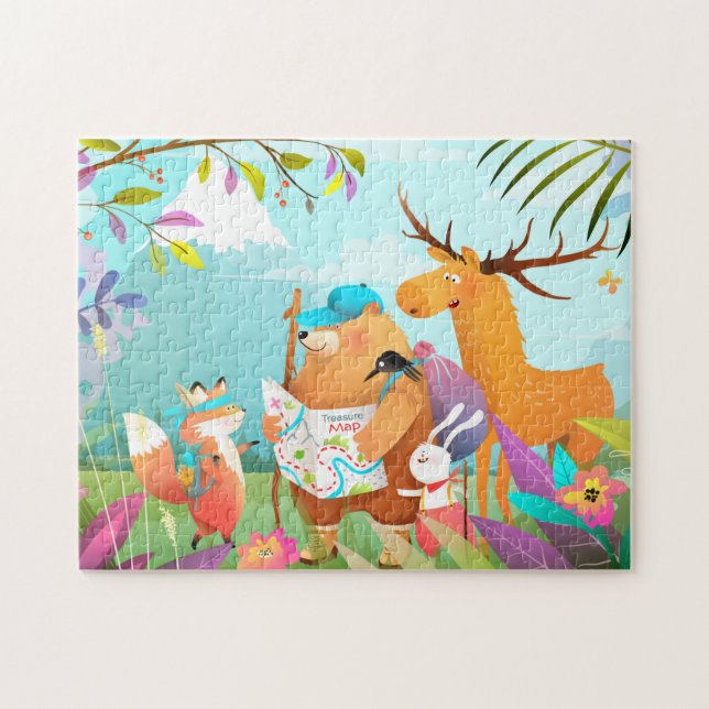 Tiere Wanderpuzzle Puzzle (Horizontal)