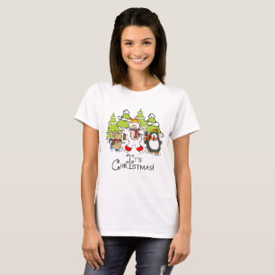 Tiere Weihnachten T-Shirt