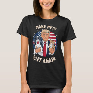 Tiere Wieder Sicher Machen Katzen Und Hunde 2024 D T-Shirt