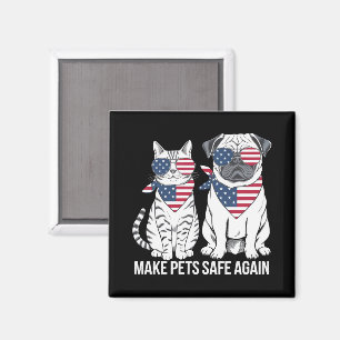 Tiere wieder sicher machen Trump Harris Debatte Hu Magnet