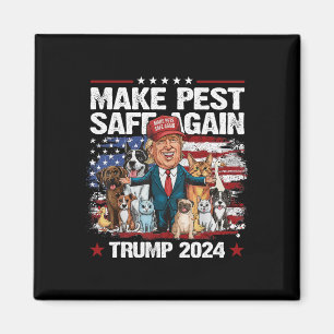 Tiere wieder sicher machen Trump rette unsere Haus Magnet