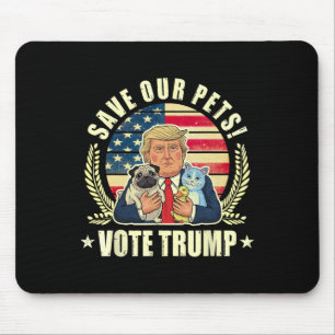 Tiere wieder sicher machen Wähle Trump Vance 2024  Mousepad
