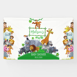 Tiere Wild One Jungle Grüne Safari Winter Banner