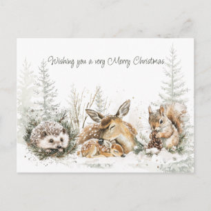 Tiere Winter Wald Weihnachten 