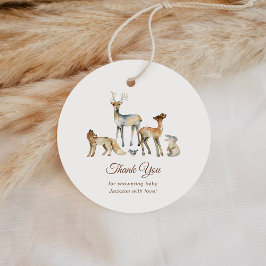 Tiere Woodland Baby Dusche Vielen Dank Geschenkanhänger