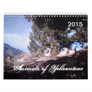 Tiere Yellowstonegewohnheit Druckkalenders Kalender