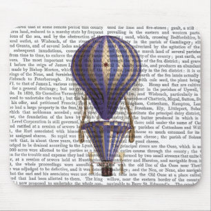 Tiered Hot Air Ballon Blue Mousepad