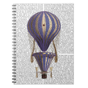 Tiered Hot Air Ballon Blue Notizblock