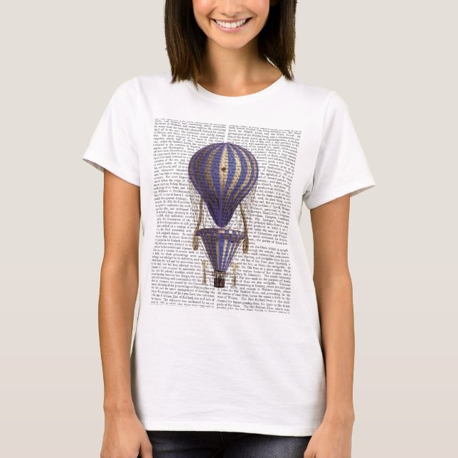 Tiered Hot Air Ballon Blue T-Shirt (Vorderseite)