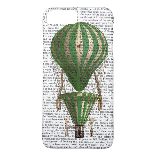 Tiered Hot Air Ballon Green Case-Mate iPhone Hülle (Rückseite)