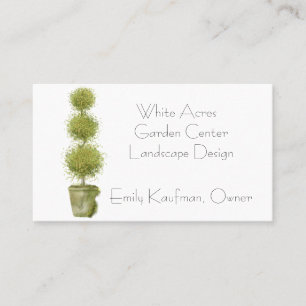 Tiered Topiary Pflanze Business Card Visitenkarte