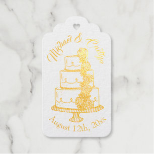 Tiered Wedding Cake Brautparty Verlobung Geschenkanhänger