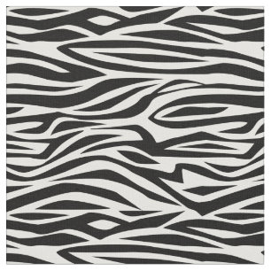 Tiereindruck Zebrastreifen wild schwarz weiß Stoff