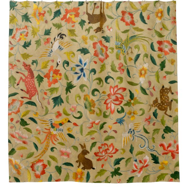 Tieres antikes Pferderückenkaninchen Duschvorhang (Vorderseite)