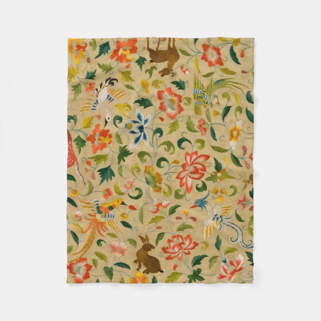 Tieres antikes Pferderückenkaninchen Fleecedecke (Vorderseite)