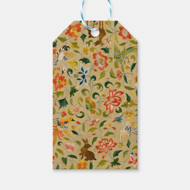 Tieres antikes Pferderückenkaninchen Geschenkanhänger (Vorderseite)