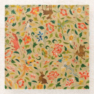 Tieres antikes Pferderückenkaninchen Glasuntersetzer